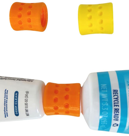 Toothpaste Refill Adapters 2PCs – Fits Crest & Colgate for Travel Packing