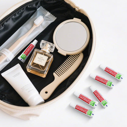 Travel Size Toothpaste Bulk – 500 Mint Pocket Tubes (0.176 oz / 5 g) Disposable for Travel, Hotels & Camping