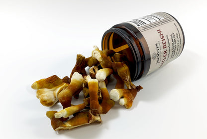 Tremetes Antler Reishi Mushroom – 37.8% Beta-Glucans | Tea Slices in Amber Jar