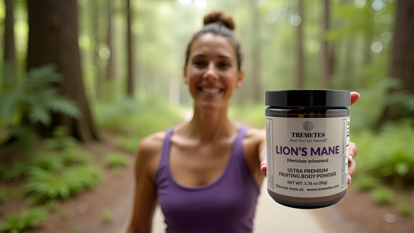 Tremetes Lion’s Mane Mushroom Powder – Lab Verified 15.3% Beta-Glucans | Focus