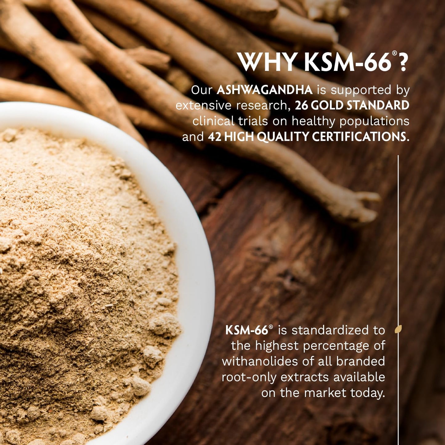 TRIBE ORGANICS Ashwagandha KSM-66 Root Powder – Organic Ayurvedic Supplement