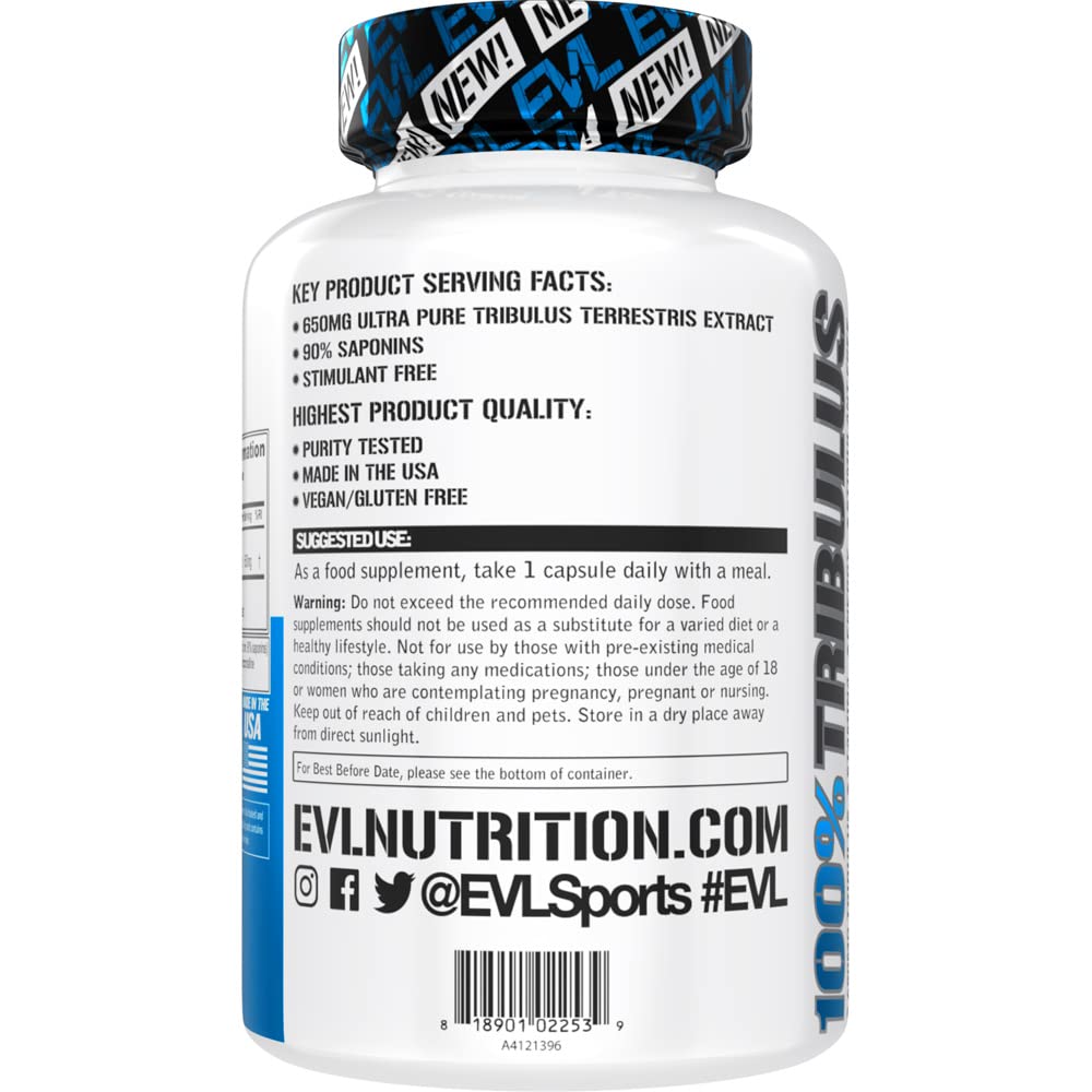 Invigorating Tribulus Terrestris for Men - 90% Saponins | Testosterone Booster