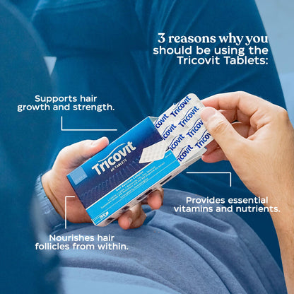 Tricovit Hair Growth Supplement | Nail & Hair Health Vitamins (60 tablets)