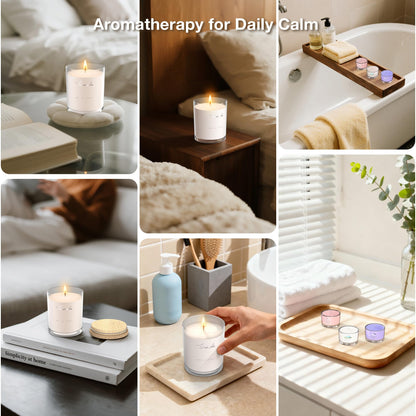 TRINIDa Scented Candles 120Hrs | Soy Candles for Home & Aromatherapy – Lavender Gift Set