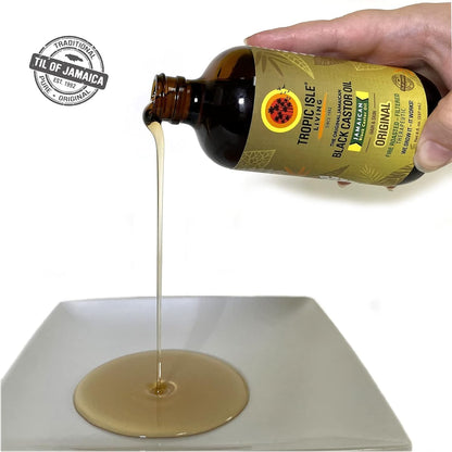 Tropic Isle Living Jamaican Black Castor Oil 8oz – Hair, Skin & Nails