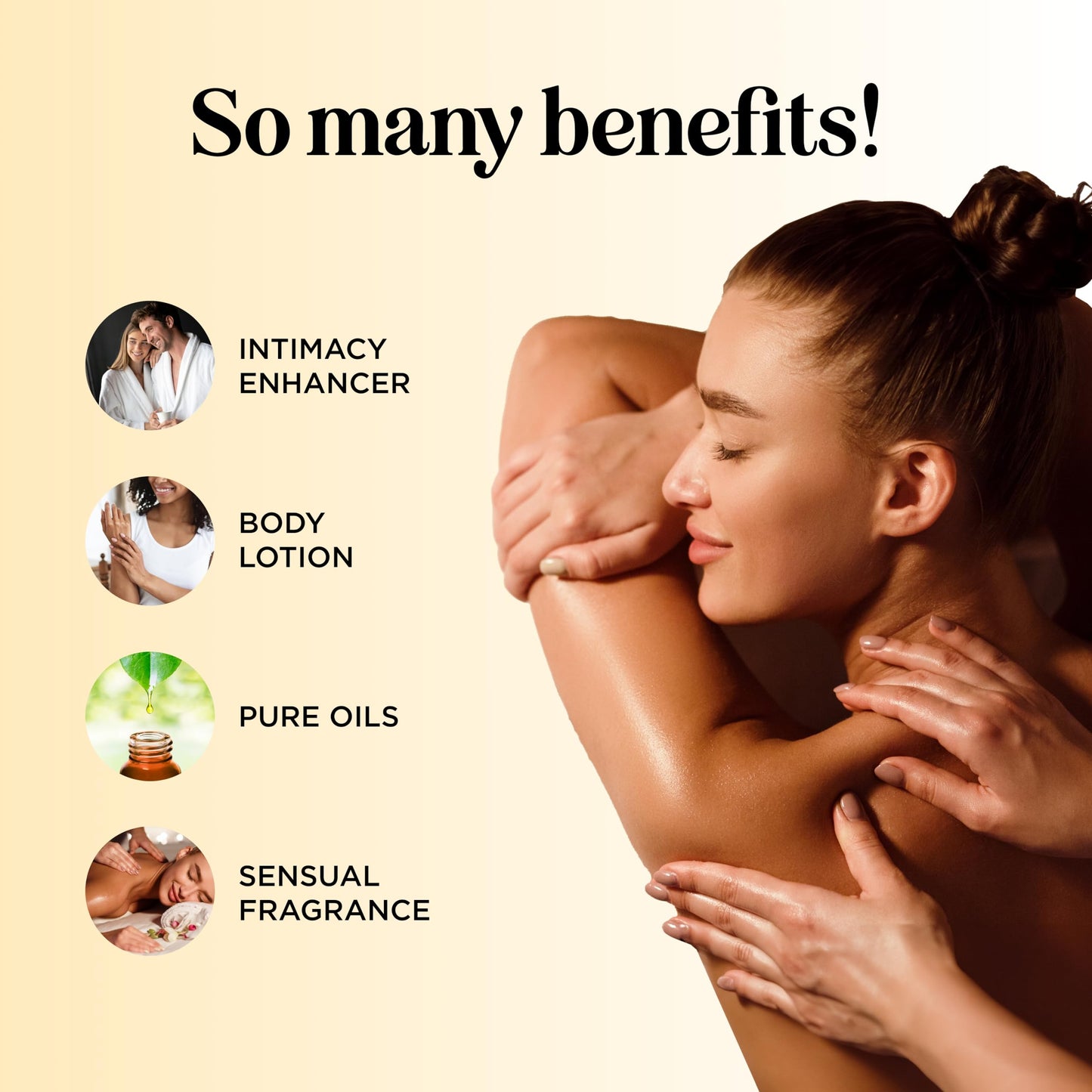Tropical Massage Oil for Couples – Mango Scent, Coconut & Almond – 16 Fl Oz | Vegan, Gluten Free, Non-GMO