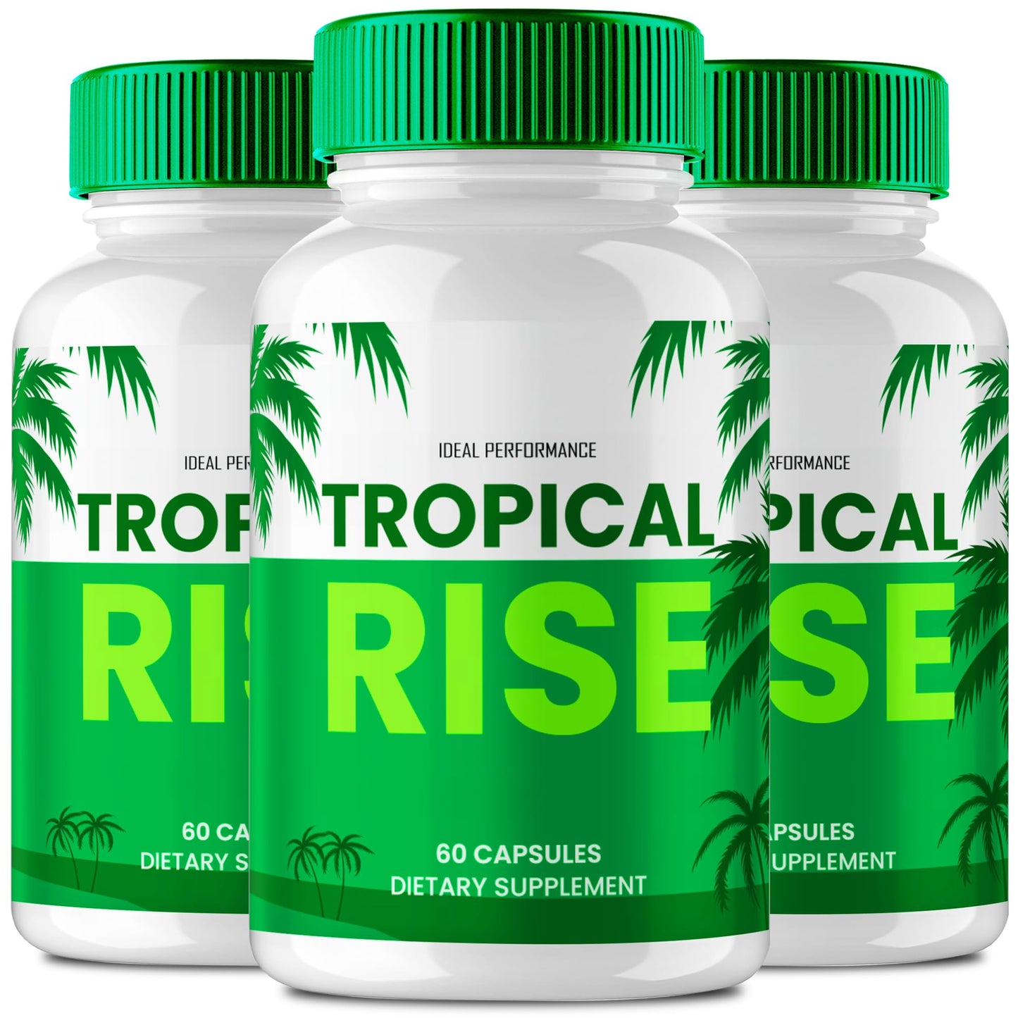 IDEAL PERFORMANCE Tropical Rise Capsules, Official TropicalRise Supplement Pills, Overall Health and Wellness Reviews (3 Pack)