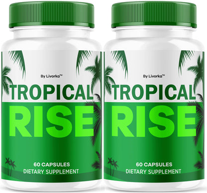 (2 Pack) Tropical Rise for Men Pills – All-Natural Health Supplement | 120 Capsules