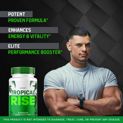 (2 Pack) Tropical Rise for Men Pills – All-Natural Health Supplement | 120 Capsules