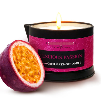 Tropical Scented Massage Oil Candle – Vegan Full Body Massage & Home Spa