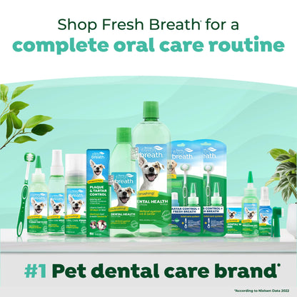 TropiClean Fresh Breath Water Additive for Dogs | Breath Freshener & Teeth Cleaning | 2.2oz