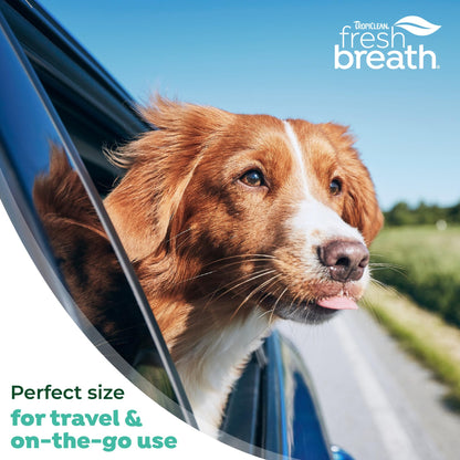 TropiClean Fresh Breath Water Additive for Dogs | Breath Freshener & Teeth Cleaning | 2.2oz