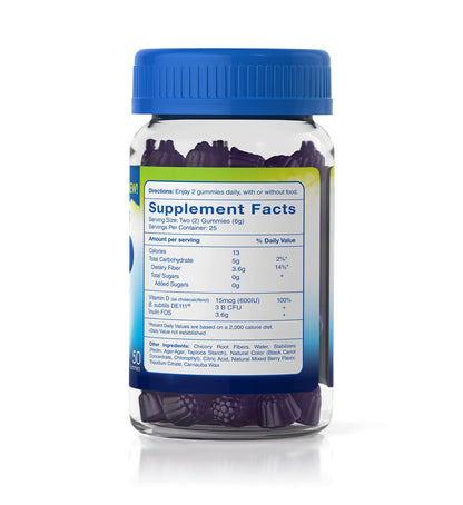 TruBiotics Probiotic Gummies with Prebiotics & Vitamin D3 | Digestive