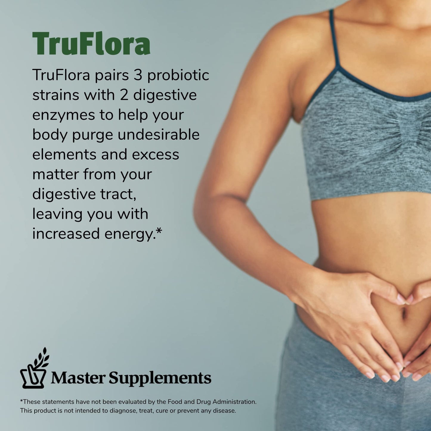 TruFlora Probiotics & Enzymes for Gut Health – 32 Servings