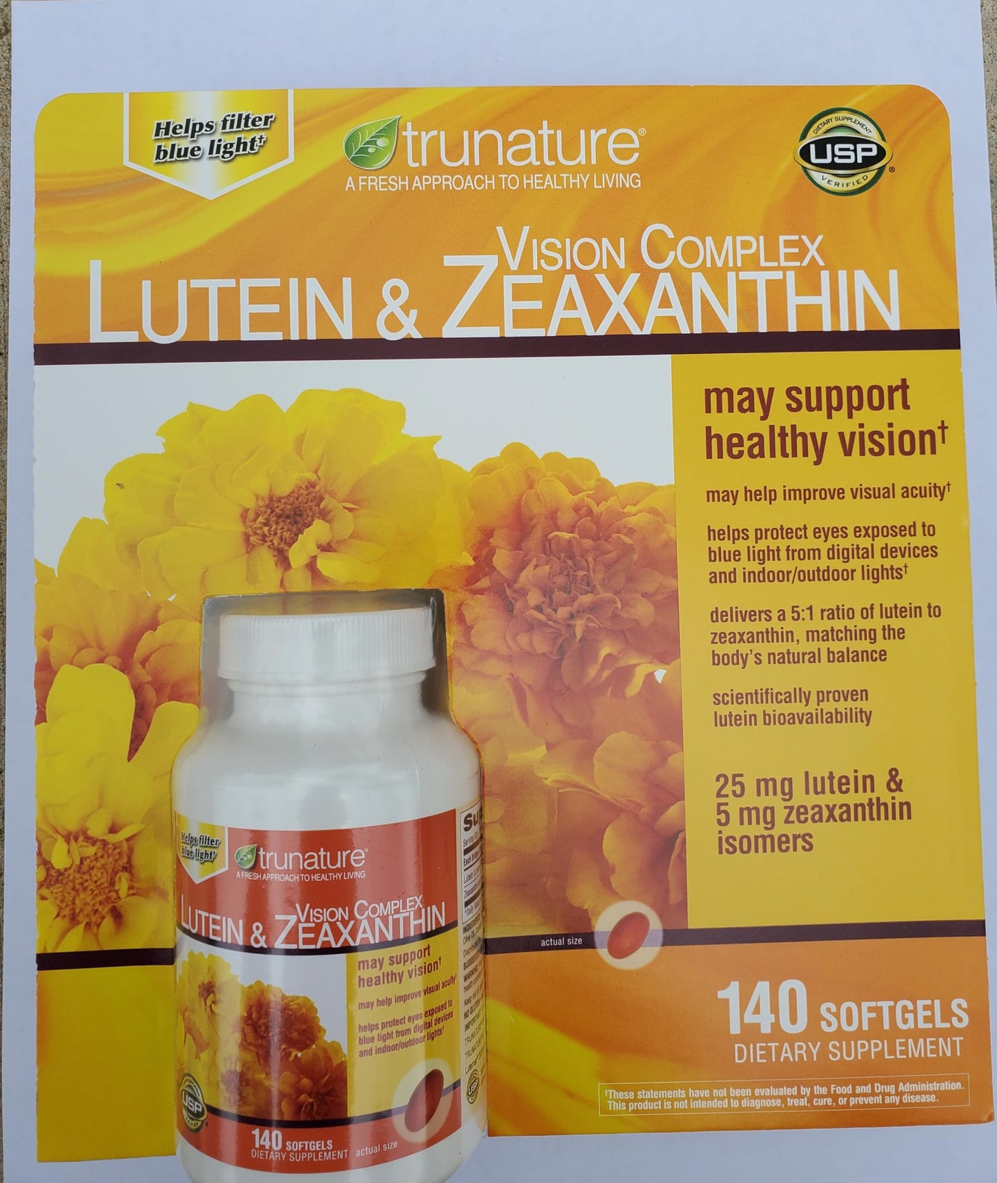 Tru-Nature Vision Complex: Lutein & Zeaxanthin, Bundle of 140 Softgels