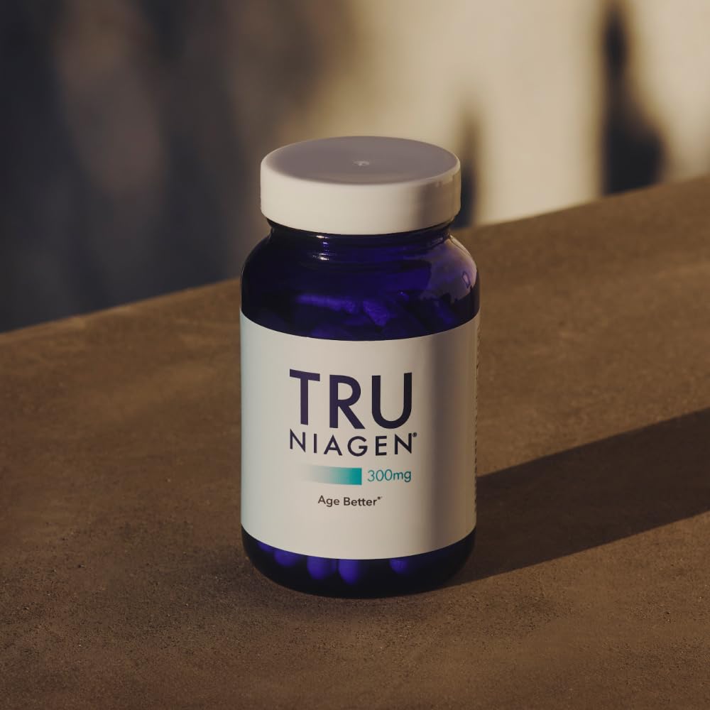 TRU NIAGEN NAD+ Booster – 300mg NR for Cellular Energy, Brain & Muscle Support | 30 Servings (3 Bottles)