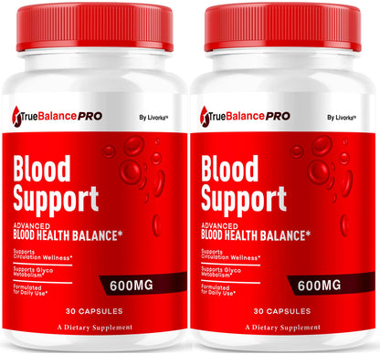 True Balance Blood Support Pro Glycogen Capsules - 2 Pack, Maximum Strength
