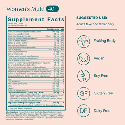 True Grace One Daily Women’s Multivitamin 40+ & Omega-3 Fish Oil Bundle – 30-Day Supply, Gluten Free, Soy Free, Organic
