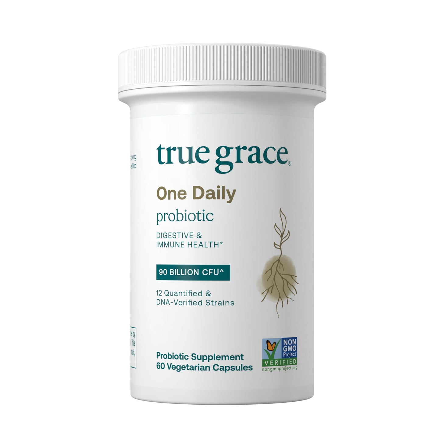 True Grace One Daily Probiotic - 60 Veg Capsules | 90B CFU | Gut & Immune Support