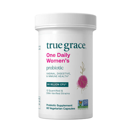 True Grace One Daily Women Probiotic - 60 Vegetarian Capsules | 90B CFU
