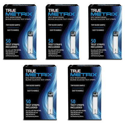 TRUE METRIX® Test Strips 250 Count (5 x 50ct) | Compatible with TRUE METRIX Meters