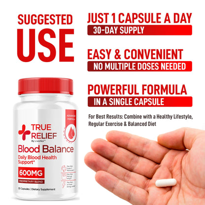 True Relief Capsules | Official True Relief Supplement - Balance Support, 30 Capsules