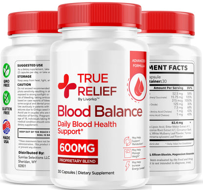 True Relief Capsules | Official True Relief Supplement - Balance Support, 30 Capsules