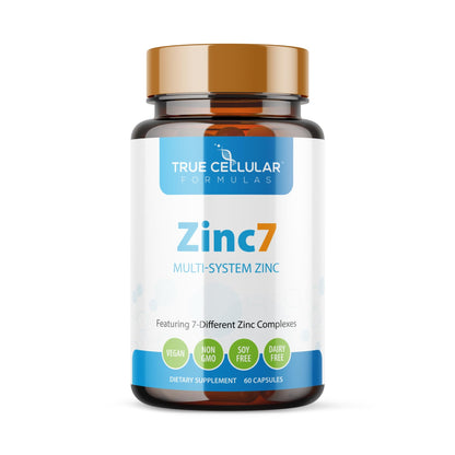 Zinc7 Daily Immune Support (50mg) — Triple Action Zinc Complex | True Cellular Formulas