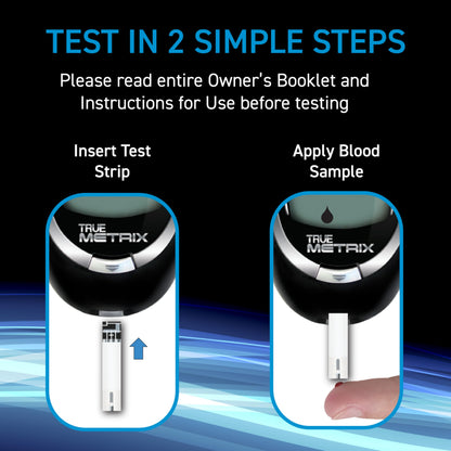 TRUE METRIX Test Strips 100-Count | 0.5µL Sample, TRIPLE SENSE Technology