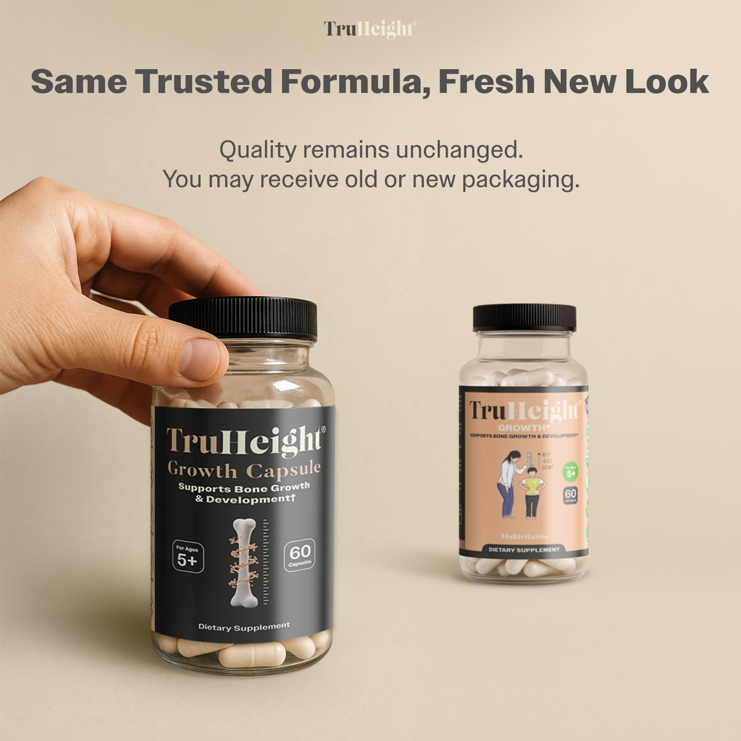 TruHeight Growth Capsules for Kids & Teens | Natural Growth Support & Bone Health