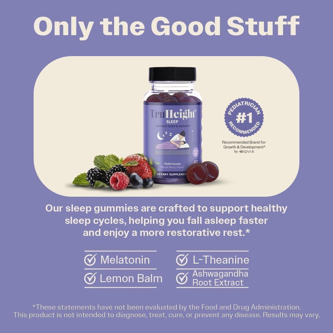 TruHeight Sleep Gummies for Kids and Teens – Natural Growth Sleep Aid
