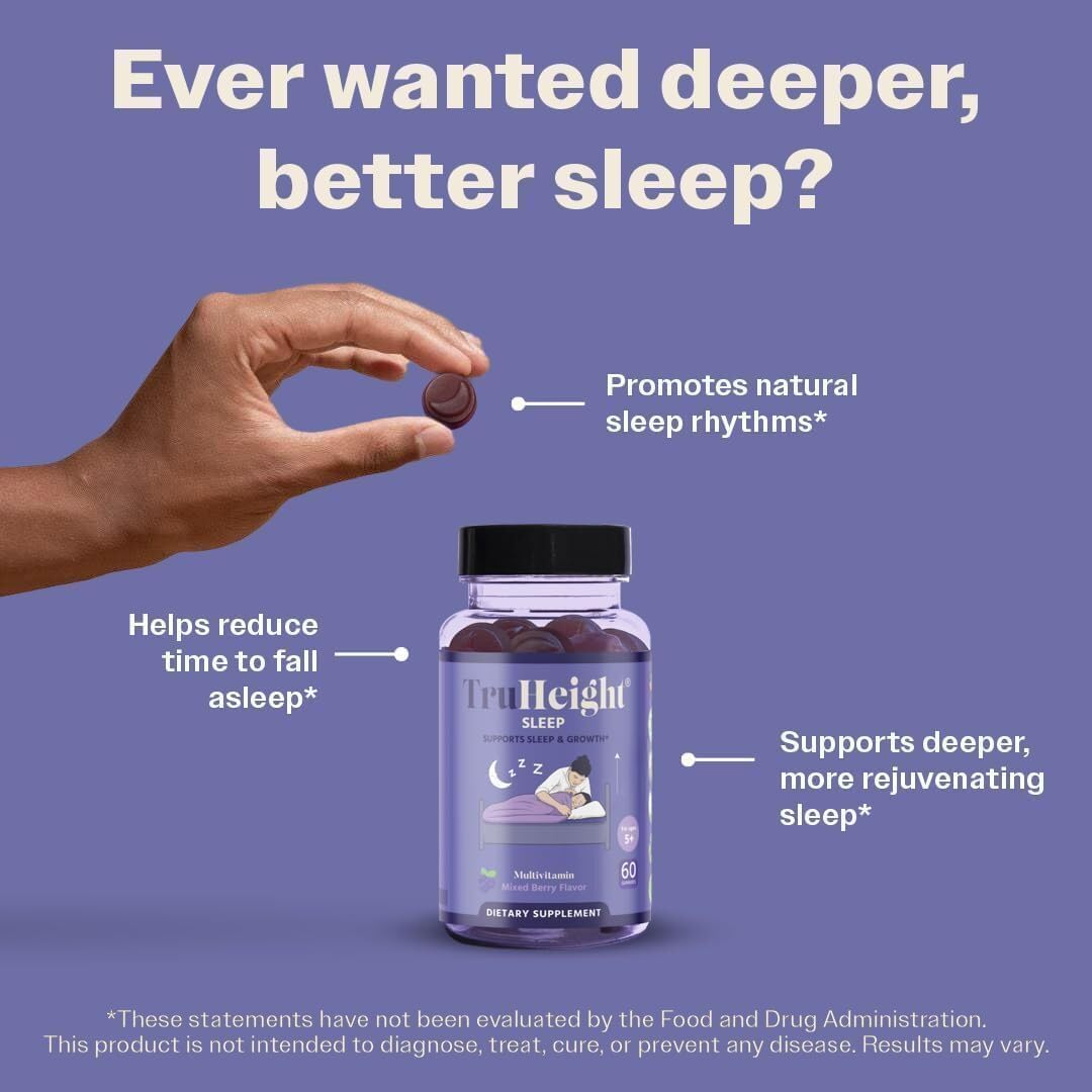 TruHeight Sleep Gummies for Kids and Teens – Natural Growth Sleep Aid