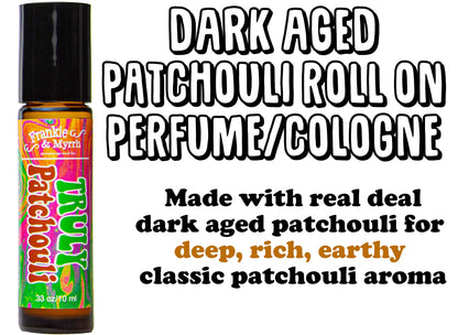 Truly Patchouli Roll On – Dark Aged Patchouli Essential Oil Perfume | Earthy Musky Aromatherapy