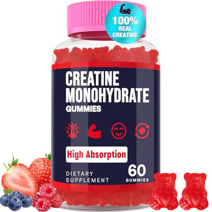 Trupretty Creatine Monohydrate Gummies – 5000mg, Vegan, Taurine & B6