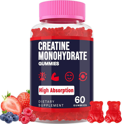 Trupretty Creatine Monohydrate Gummies – 5000mg, Vegan, Taurine & B6