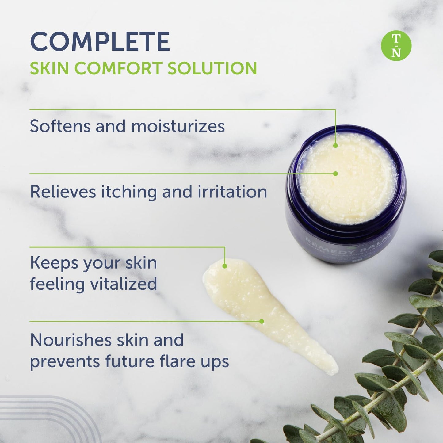 Truremedy Naturals Remedy Balm with Tea Tree Oil – Soothing Foot & Body Moisturizer (2 oz) with Lavender & Eucalyptus