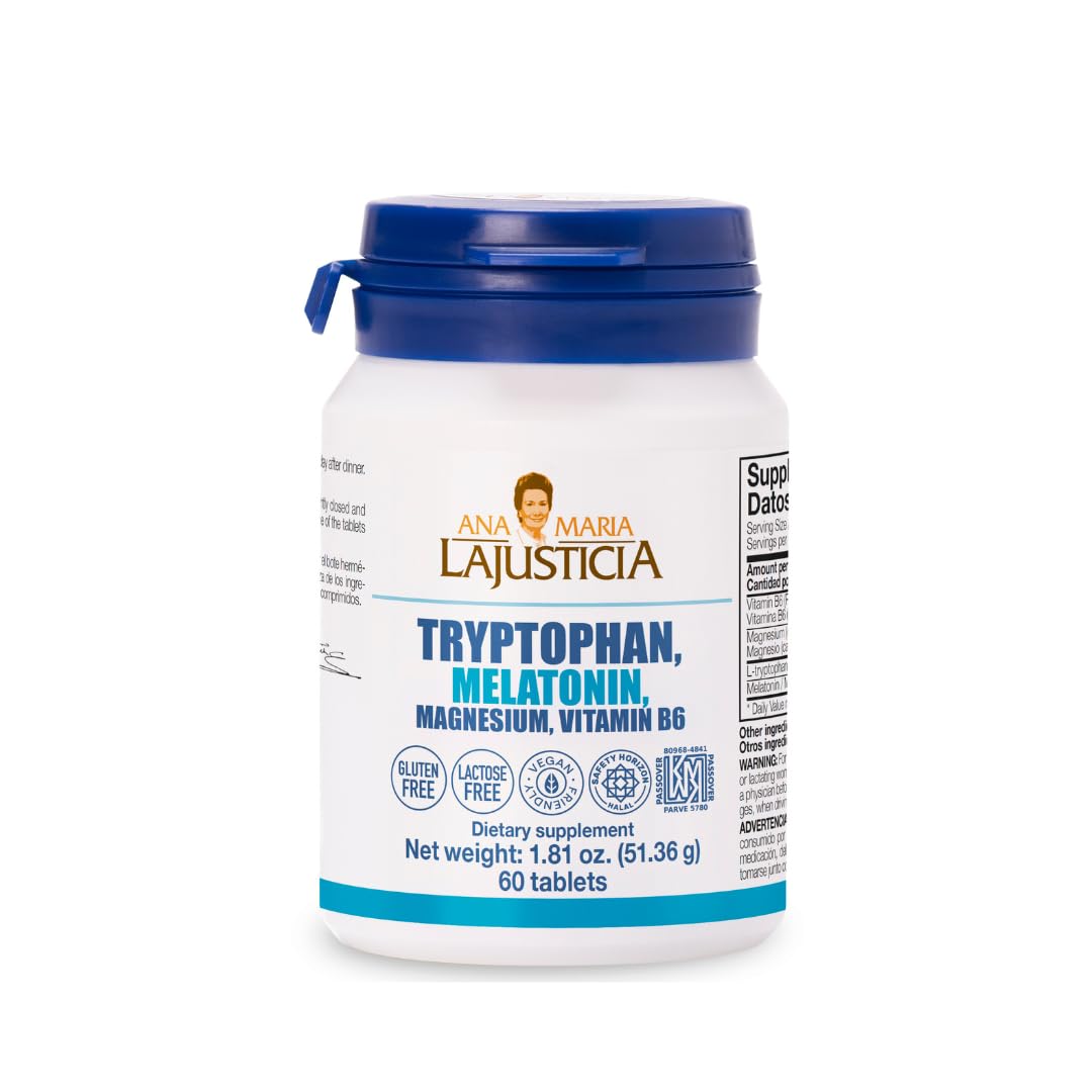 Tryptophan, Melatonin, Magnesium & Vitamin B6 - 60 Tabs | Ana María Lajusticia