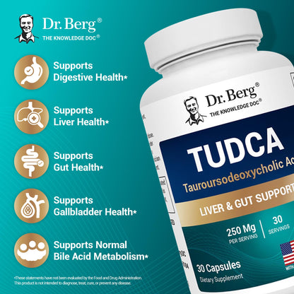Dr. Berg TUDCA Supplement – Liver Health & Digestive Support (30 Capsules)