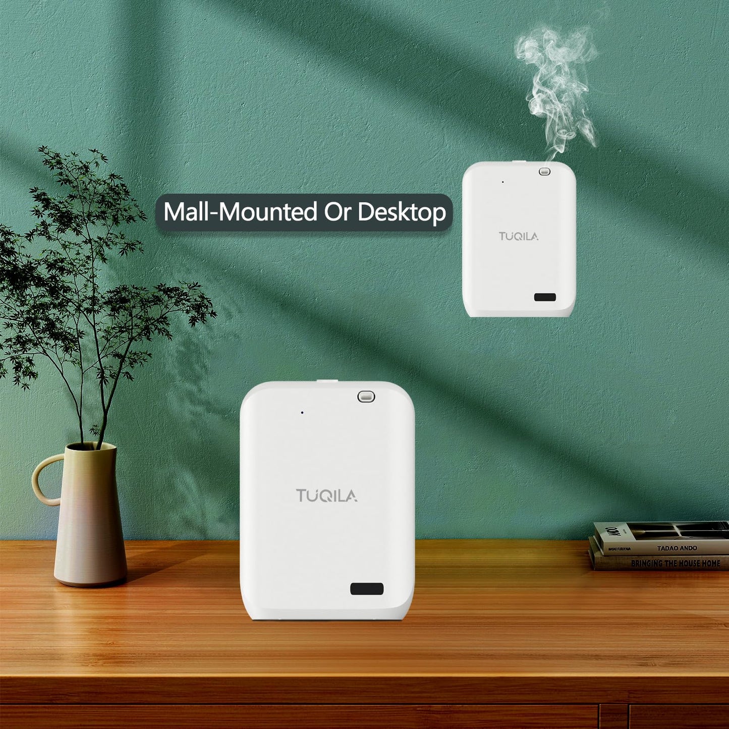Tuqila Waterless Oil Diffuser – Cold Air Diffusion, 1000 sq.ft, APP Control