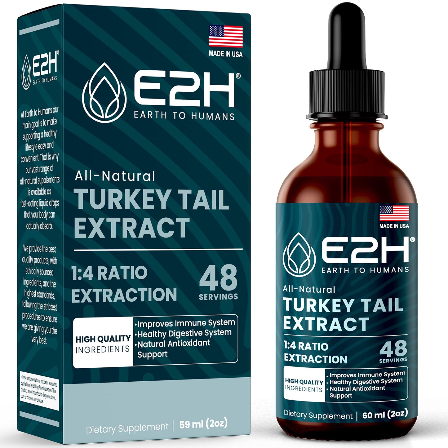Turkey Tail Mushroom Extract - Faster Absorption | Immune & Digestive Support (2 oz)