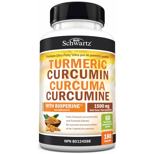 Turmeric Curcumin 1500mg with BioPerine – 95% Curcuminoids, Joint Support