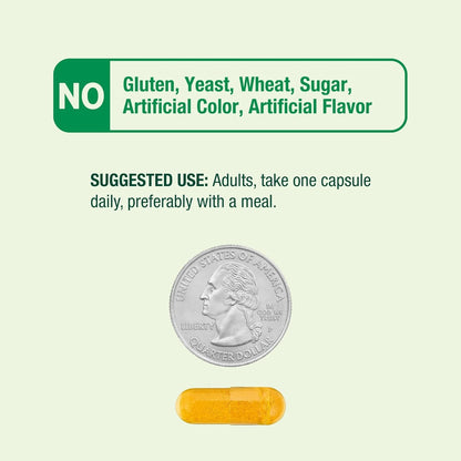Spring Valley Turmeric Curcumin 500 mg with Ginger – 250 Vegetarian Capsules