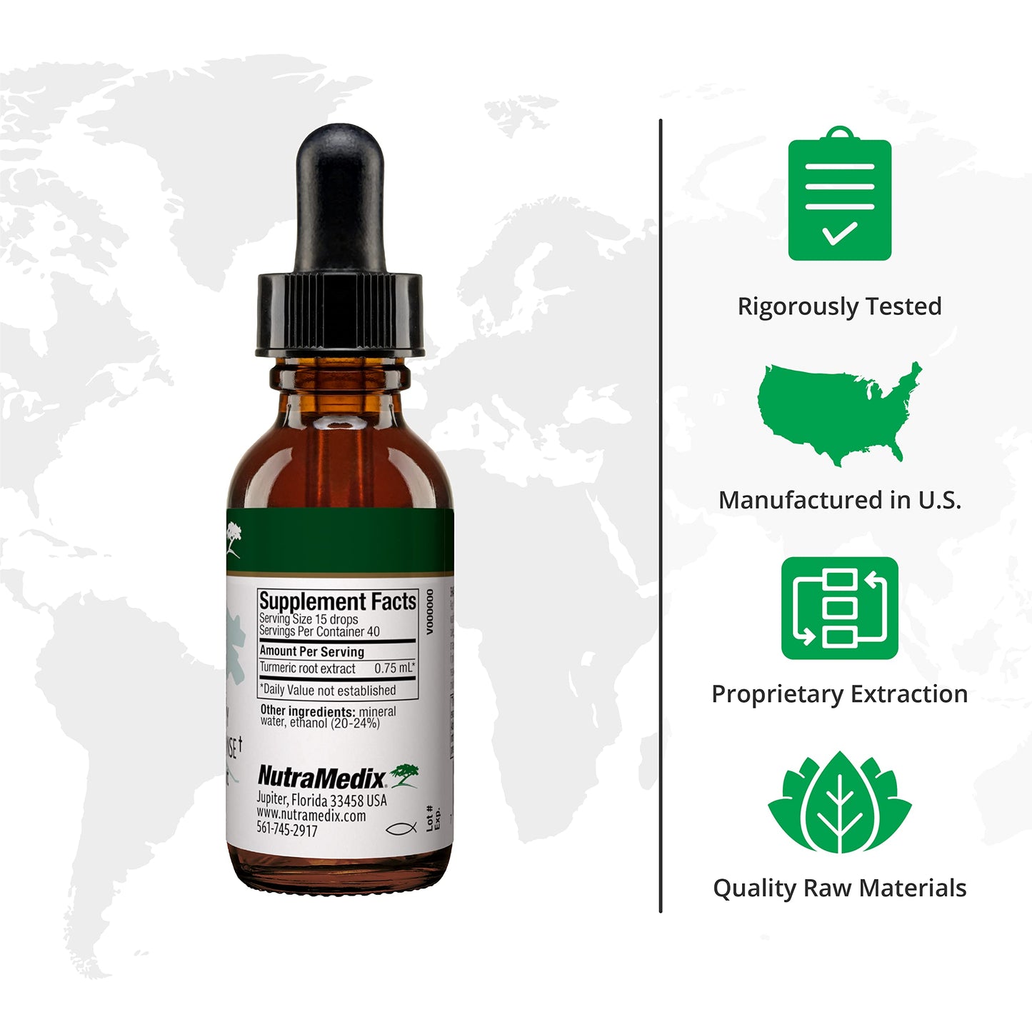 NutraMedix Avea Turmeric Extract - Liquid Turmeric Drops for Stress & Mood Support | 1oz (30ml) Pack of 2