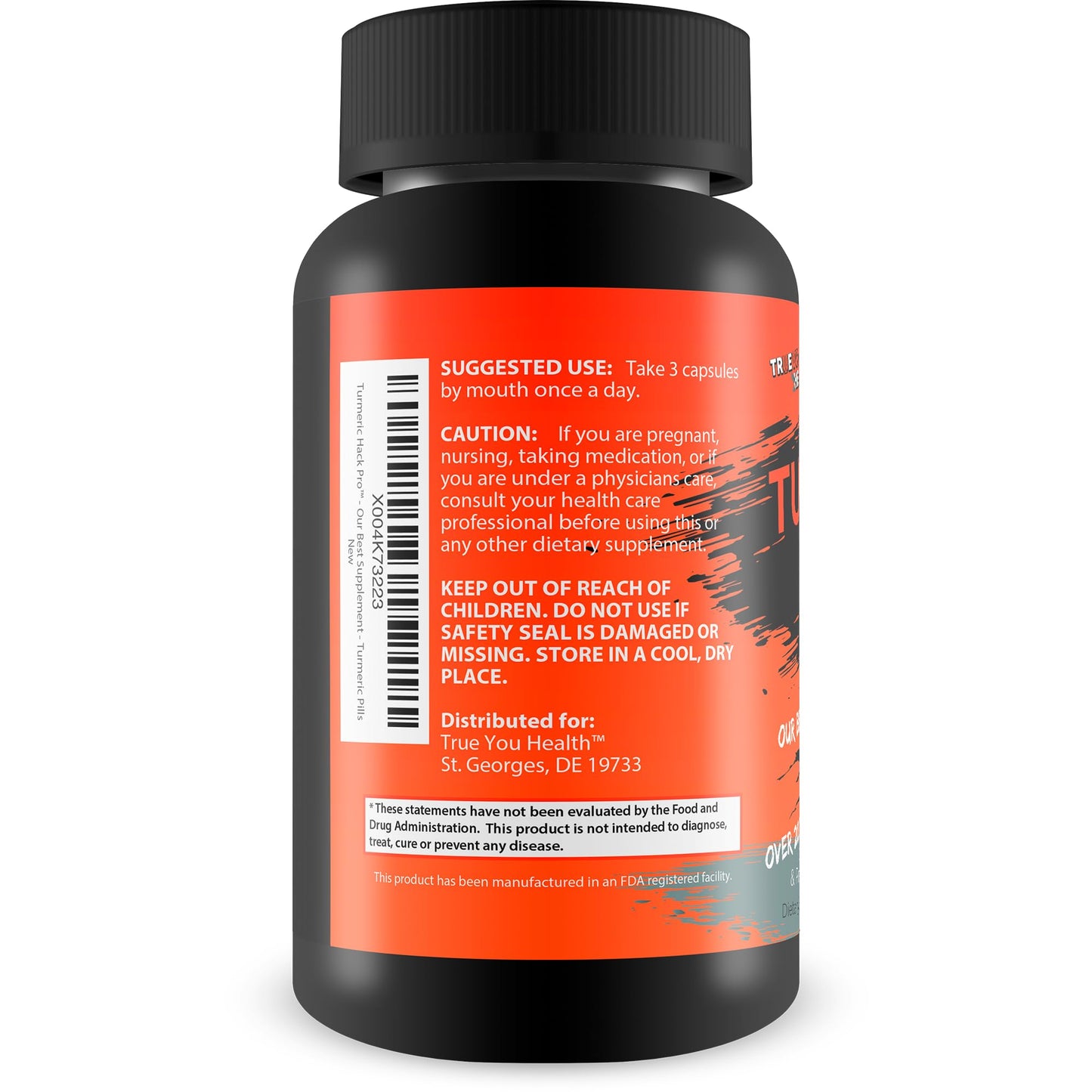 Turmeric Hack Pro - High-Absorption Turmeric Curcumin with Black Pepper & Ginger