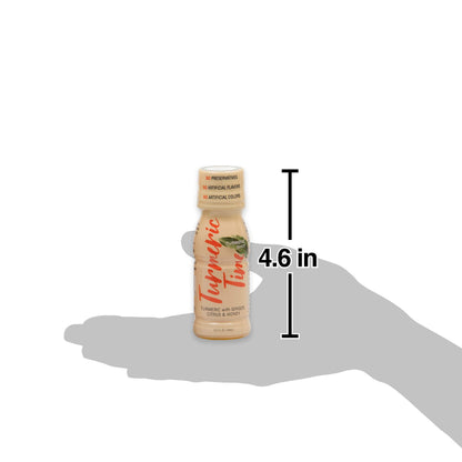 Turmeric Time Turmeric Shots – Ginger, Citrus & Honey, 12 Pack | Non-GMO