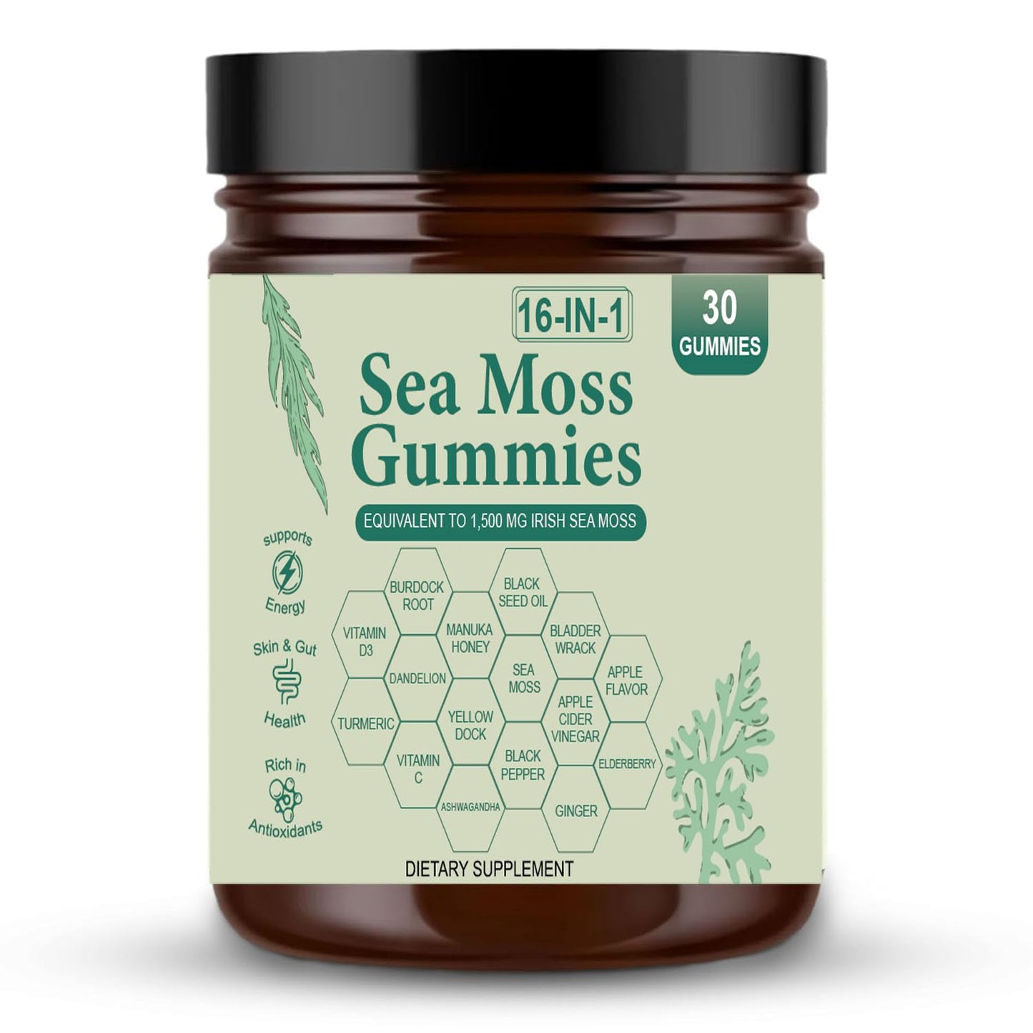 tuyapio Sea Moss Gummies 16 in 1 – Irish Sea Moss Gummies for Women & Men