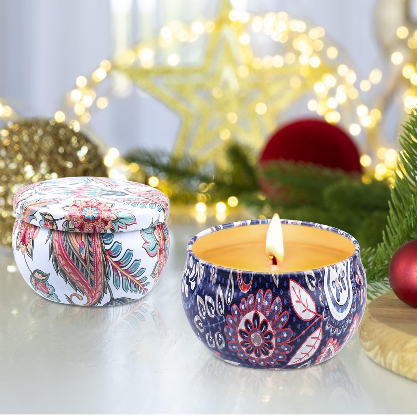 Scented Candle Gift Set for Women – 2 Pack 2.5 oz | Aromatherapy Candles