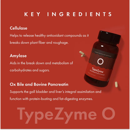 TypeZyme Digestive Enzyme for Blood Type O | D'Adamo Personalized Nutrition