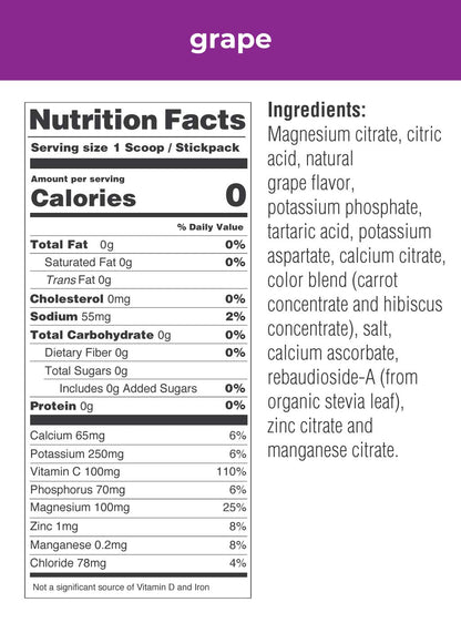 Ultima Replenisher Hydrating Electrolyte Powder – Grape, 20 Count