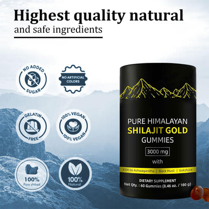 Ultimapeak Shilajit Gummies – Alpha Gummies for Men | Lab Tested, No Added Sugar